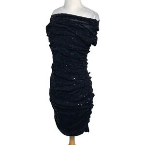 Colleen Lopez Collection 12 black “Its in the Stars”‎ sparkling sequined dress